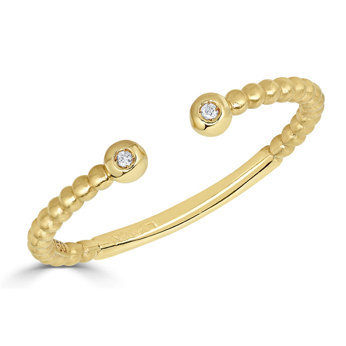 Open Diamond Stackable Ring