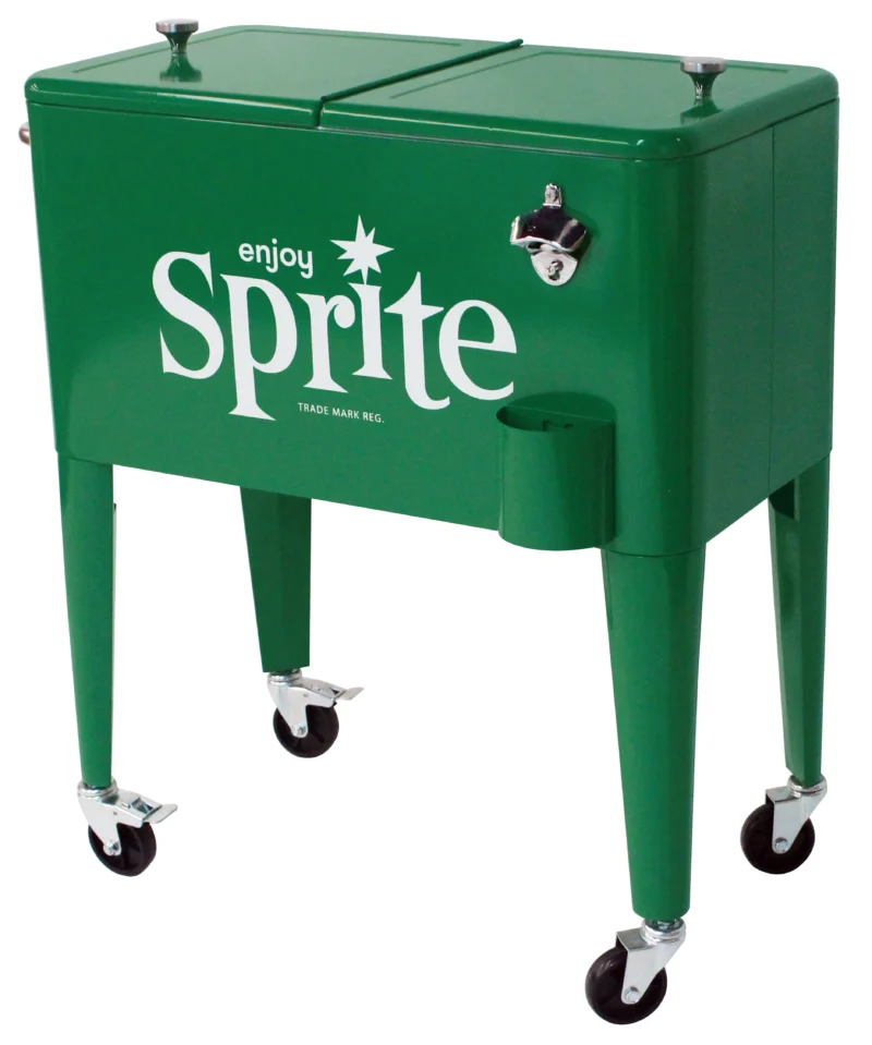 Leigh Country CP 98401 60 Qt. Sprite Green Metal Patio Cooler - Image 3