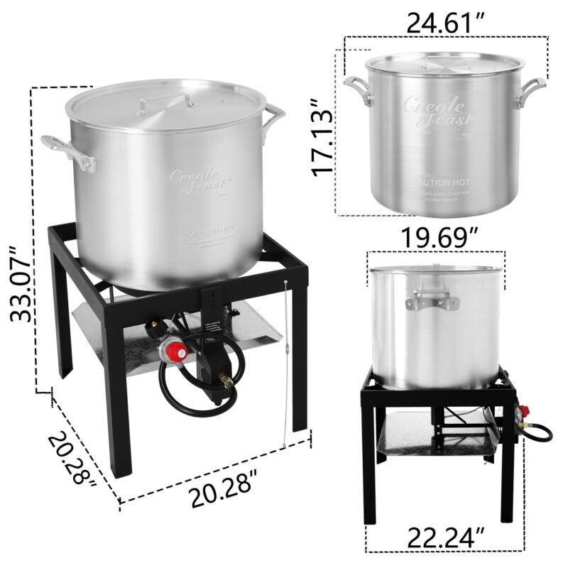 Creole Feast SBK0801, 80QT Seafood Boiling Kit - Image 5