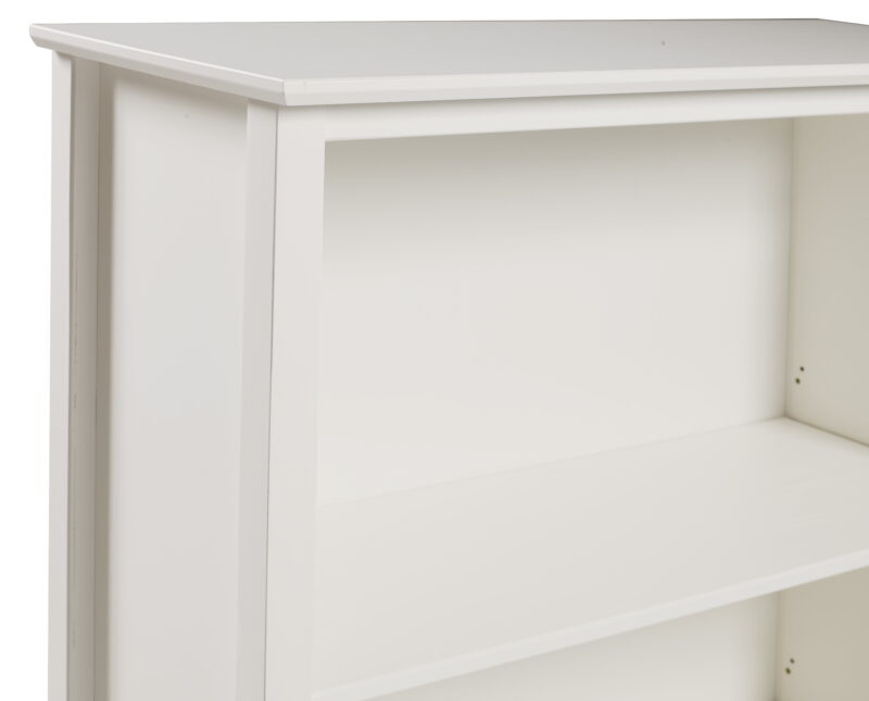 Alaterre Furniture Simplicity 48" Wood 3-Shelf Bookcase in White - Image 5