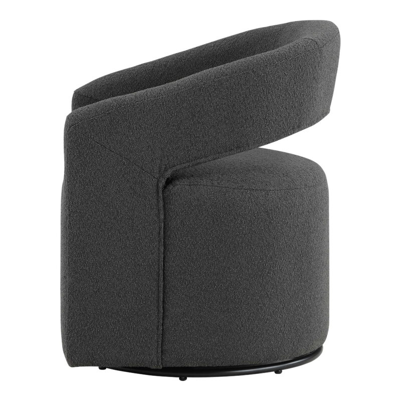 Furniture of America Cape Upholstered Indoor Boucle Fabric Swivel Armchairs & Accent Chairs, Gray - Image 4