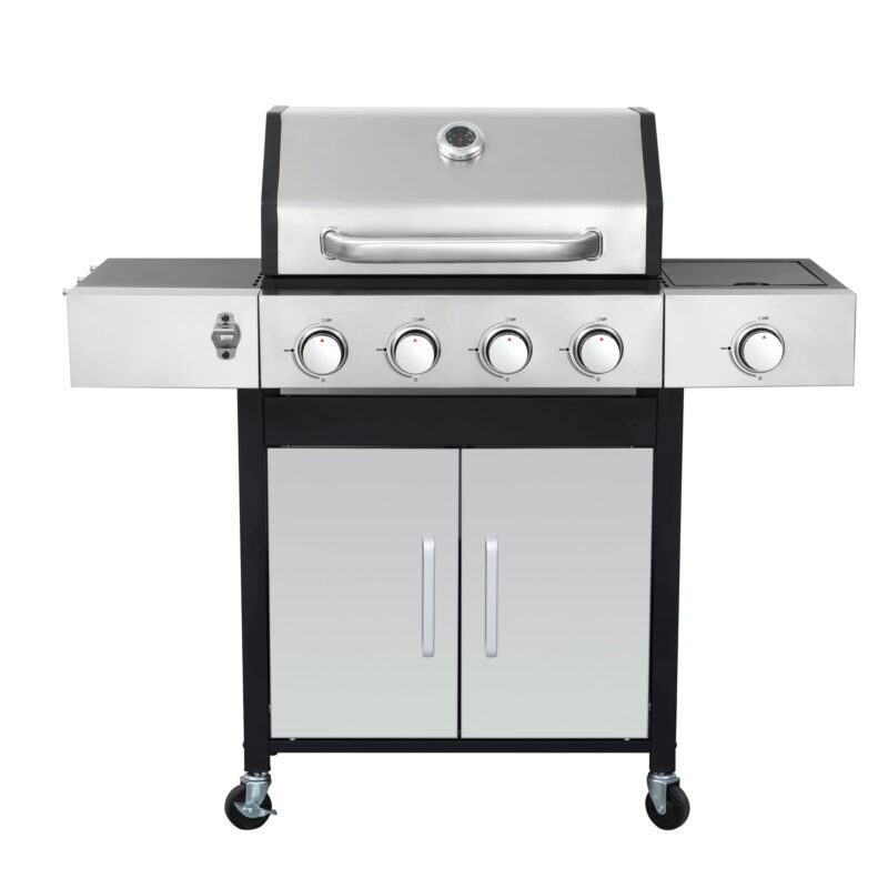 Miniyam 4 Burners BBQ Propane Gas Grill with Side Burner for Outdoor Barbecue, 46790 BTU Output - Image 6
