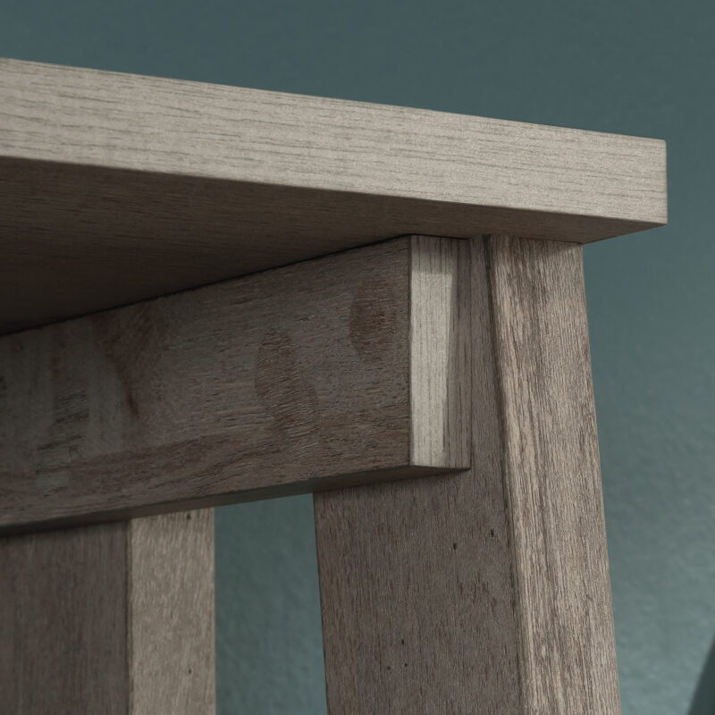 Sauder Trestle 5-Shelf Open Display Bookcase, Mystic Oak Finish - Image 6