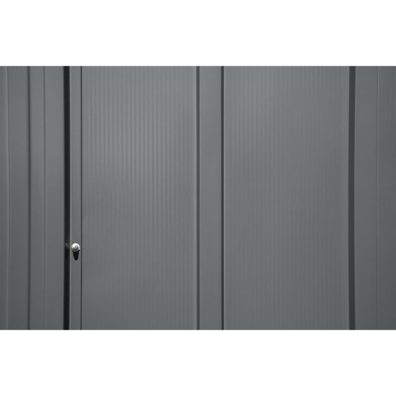 Arrow Classic Steel Storage Shed, 8x4, Charcoal - Image 7