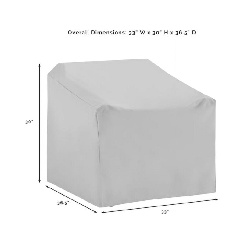 Crosley Furniture Covers 7-Piece Traditional Vinyl Outdoor Sofa Cover Set in Tan - Image 5