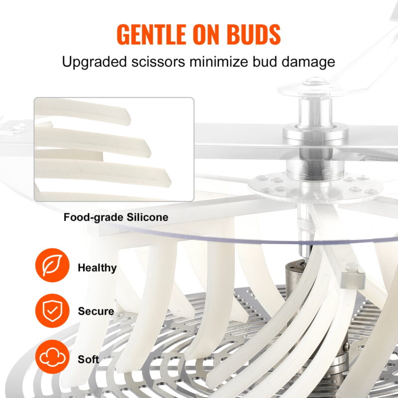 BENTISM Bud Leaf Trimmer 16 inch Stainless Steel Manual Bud Trimmer Machine - Image 5