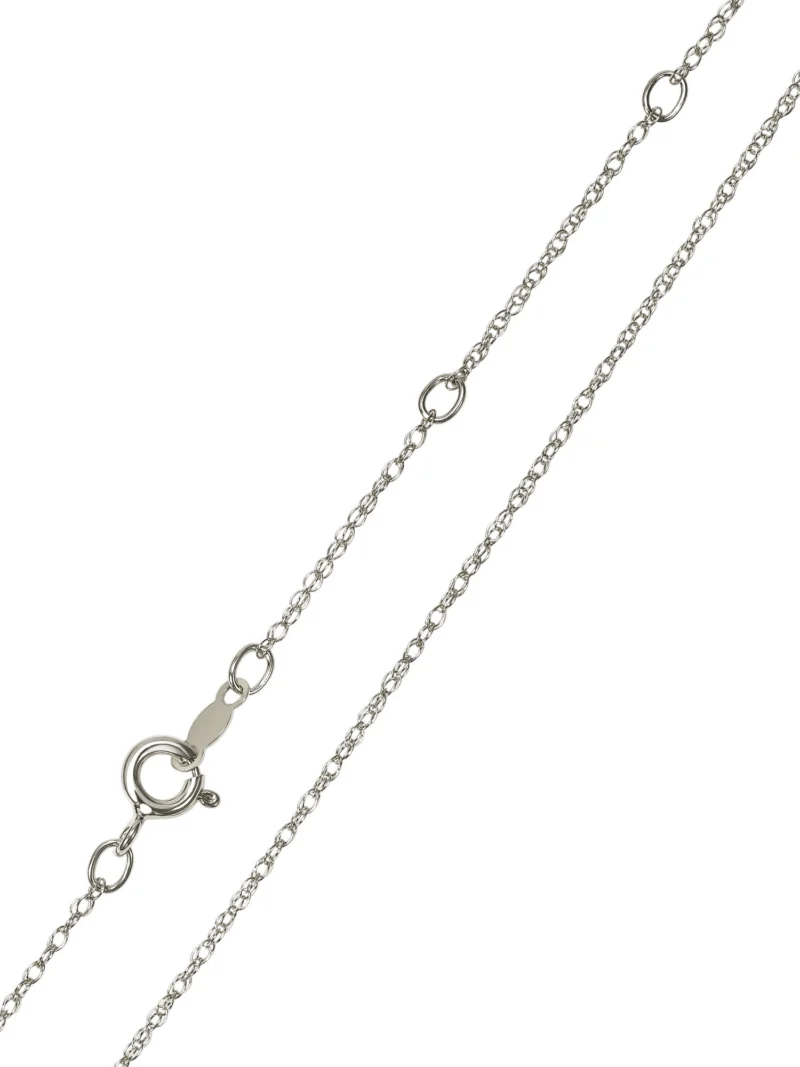 Keepsake Diamond-Accent Sterling Silver with 18K Rose Gold-Plating Infinity Heart Necklace - Image 5