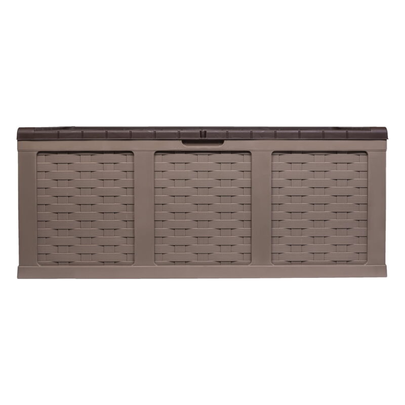 Starplast 153 Gallon Plastic Deck Box, Mocha Brown - Image 4