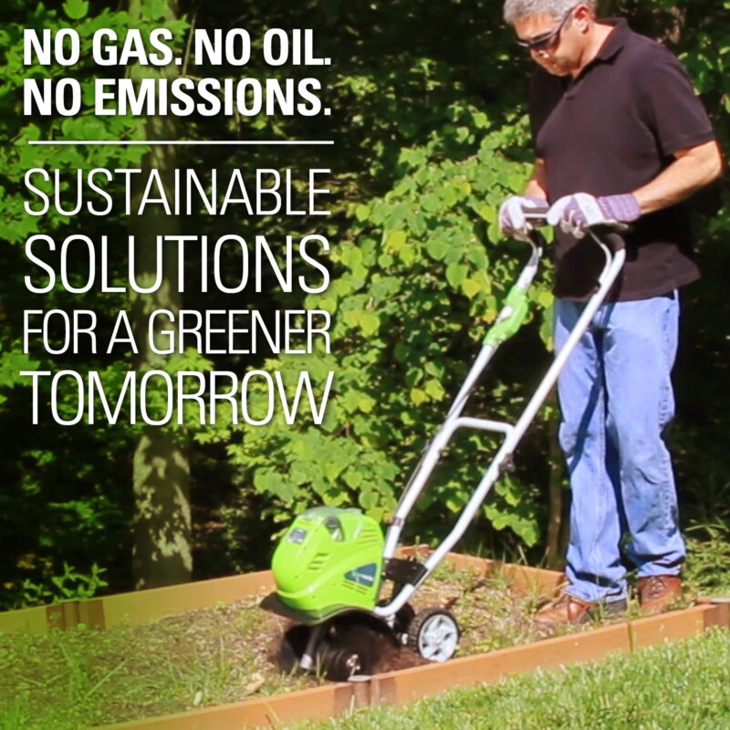 Greenworks 40V 10" Front-Tine Standard Rotating Walk-Behind Garden Cultivator, Battery Not Included 27062A - Image 5