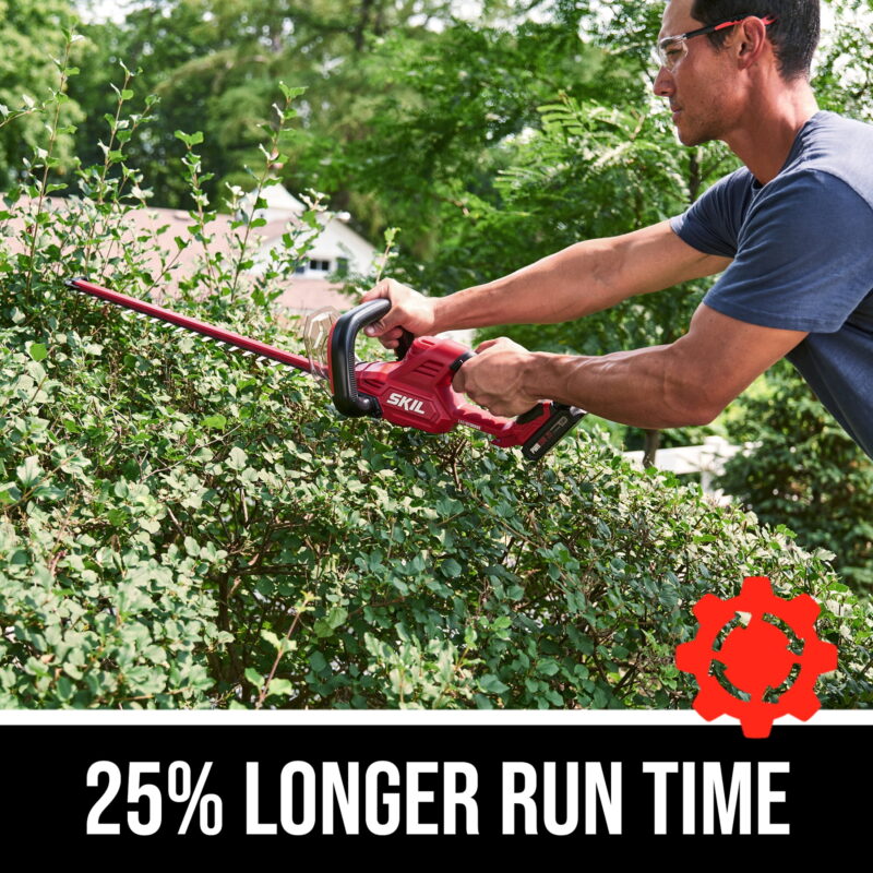 SKIL HT4222B-10 PWR CORE 20 20V Cordless 22 in Hedge Trimmer Kit w/2.0Ah Battery & Charger - Image 2
