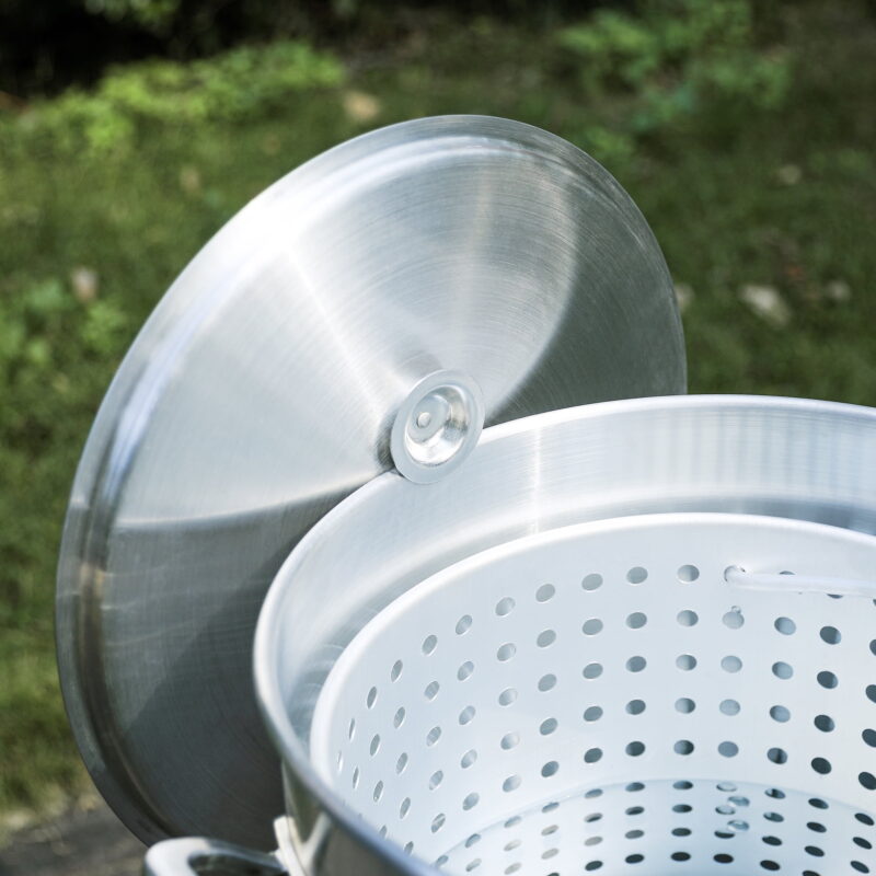 Creole Feast SBK1001, 100QT Gas Seafood Boiling Kit with Strainer for Large Gatherings - Image 3