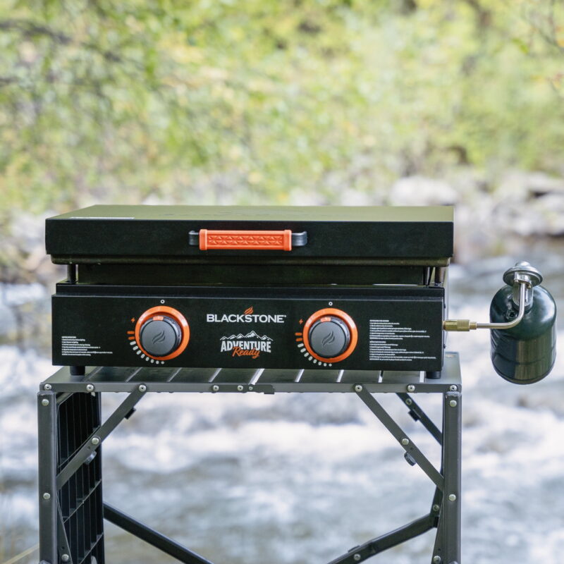 Blackstone Adventure Ready 2-Burner 22" Propane Griddle with Hard Cover in Black - Image 3