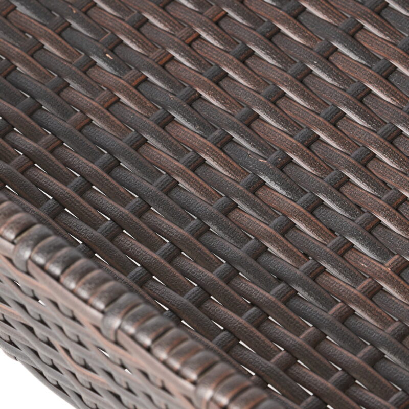 Wicker Brown Bar Cart - Image 6