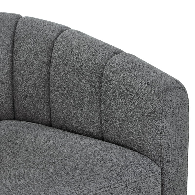 Better Homes & Gardens Lillian Accent Swivel Chair, Charcoal Boucle - Image 6