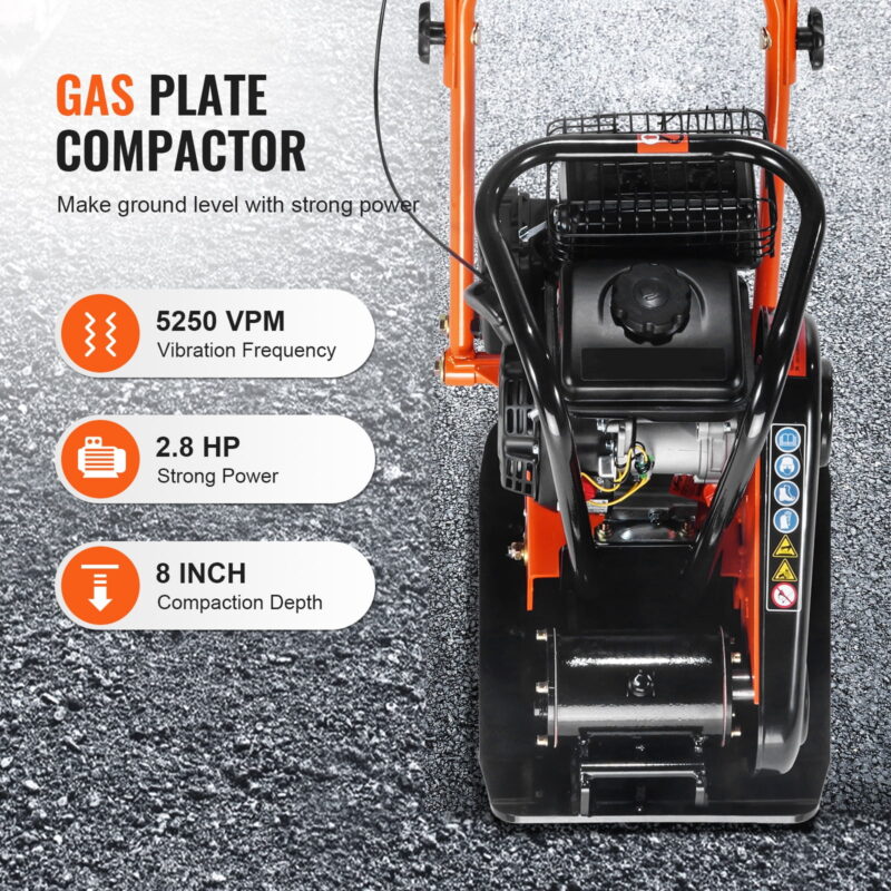KFFKFF flat plate compactor 2.8 HP hand push compactor 78.5cc EPA engine - Image 2