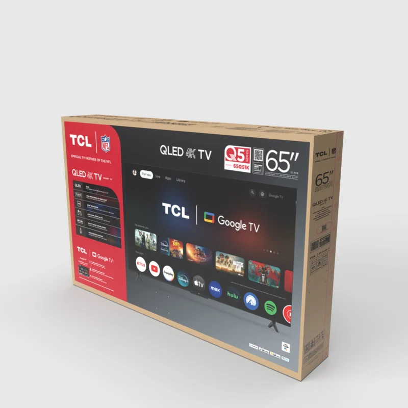 TCL 65" Q Series (NEW 2025) 4K UHD HDR QLED Smart TV with Google TV – Dolby Vision, Dolby Atmos, Motion Rate 120, HDR 10+, Auto Game Mode- 65Q51K - Image 6