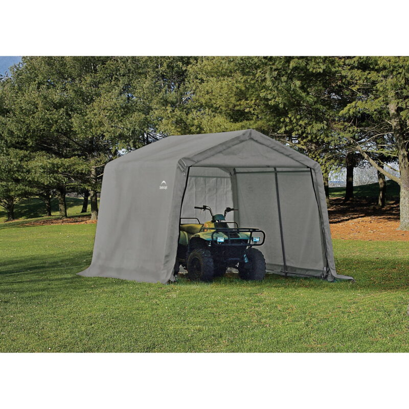 ShelterLogic 10 Ft. x 10 Ft. Shed-in-a-Box, Peak Gray 70333 - Image 2