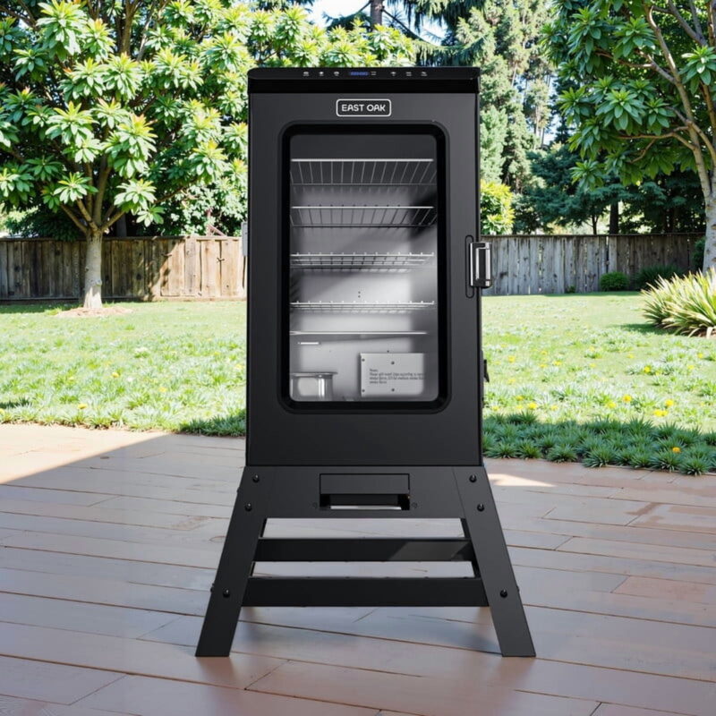 EAST OAK Pro 30" Electric Vertical Smoker Portable with Window & Legs Digital Control of Cooking Night Blue - Image 5