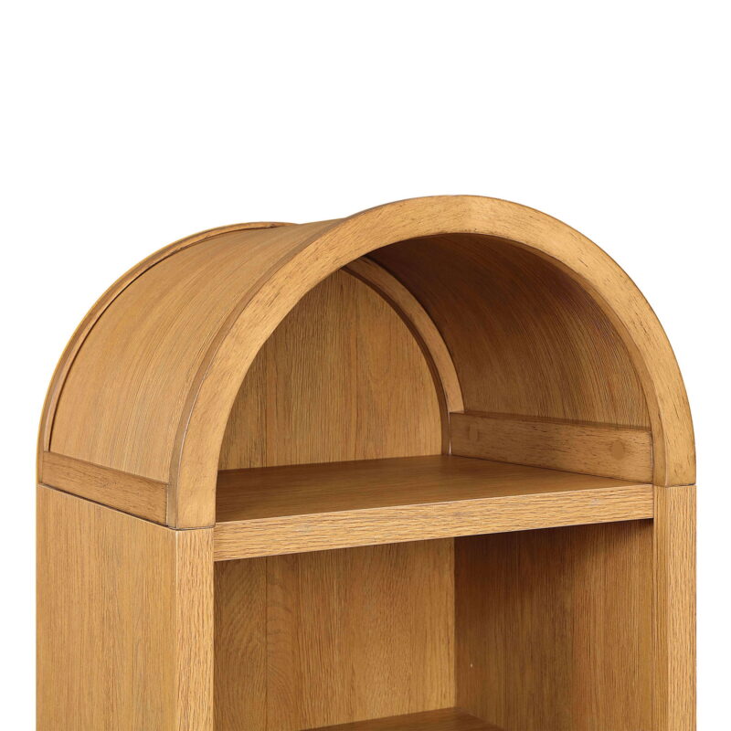 Better Homes & Gardens Juliet Narrow Arch Bookcase, Light Honey - Image 5