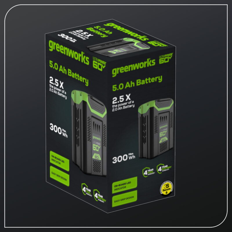Greenworks 60V 5.0 Ah HC Battery 1807502 - Image 3