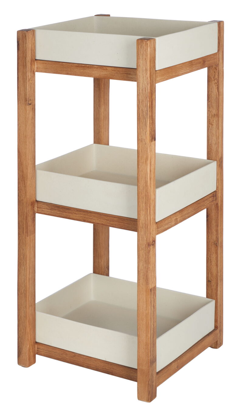 SAFAVIEH Artria Outdoor Patio Shelf, Natural/Beige - Image 5