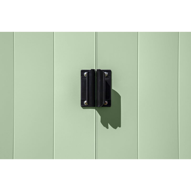 Arrow Classic Steel Storage Shed, 8x4, Sage Green - Image 3