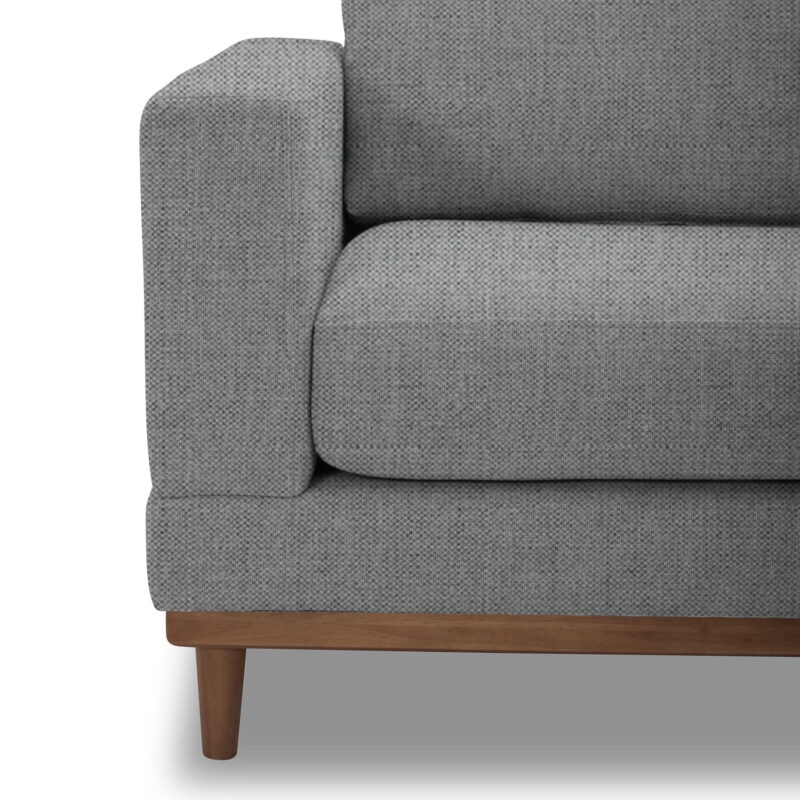 Better Homes & Gardens Springwood Wood Frame 83.46" Couch, Gray - Image 4