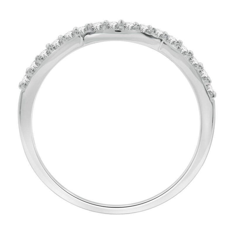 Brilliance Fine Jewelry 1 CTW Lab Grown Diamond Women's Oval Halo Bridal Set Sterling Silver (F,SI) - Image 5