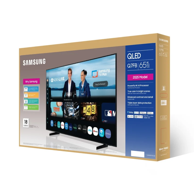 Samsung 65" Class QLED Q7FB 4K Samsung Vision AI Smart TV 2025 - QN65Q7FBAFXZA - Image 7
