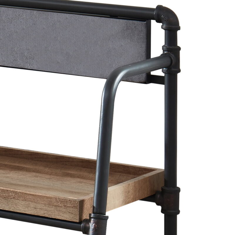 Furniture of America Siff 3-Shelf Bookcase, Sand Black - Image 5