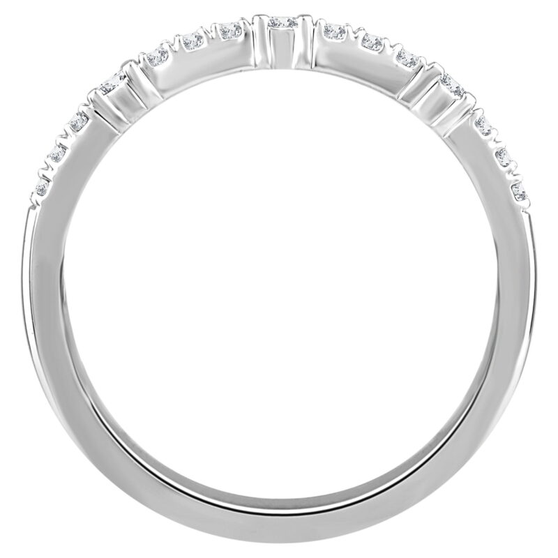Color of Love 1/5 Carat T.W. Diamond Stackable Band in 10K White Gold (I-J,I3) - Image 5