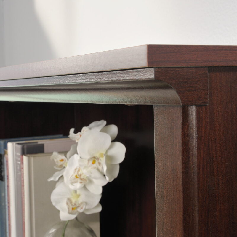 Sauder Bookcase With Doors, Select Cherry Finish - Image 6