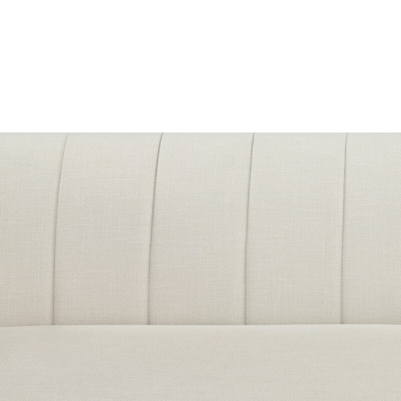 Better Homes & Gardens Lillian Channel Tufted Sofa 83.5" Cream Linen - Image 5