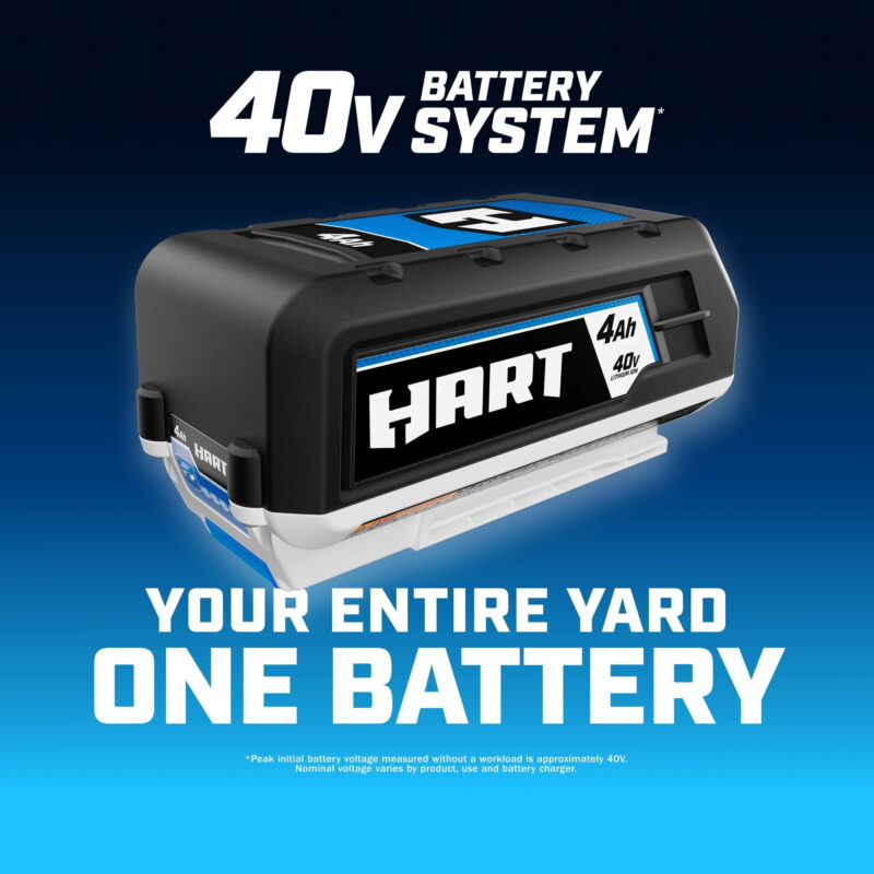 HART 40V 16 inch Supercharge Battery-Powered Brushless Chainsaw Kit, (1) 4.0 Ah Lithium-Ion Battery - Image 2