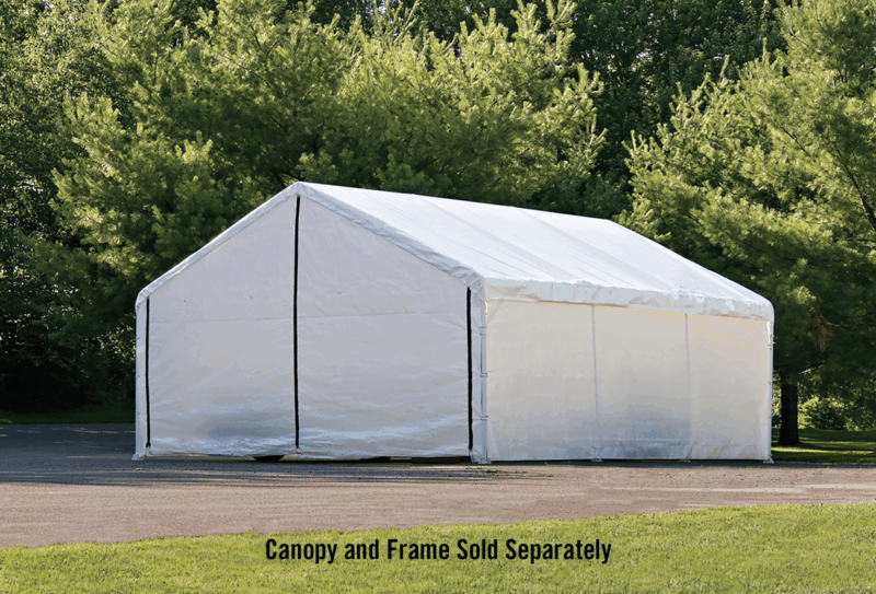 ShelterLogic 1840 White Canopy Enclosure Kit, FR Rated - Image 4