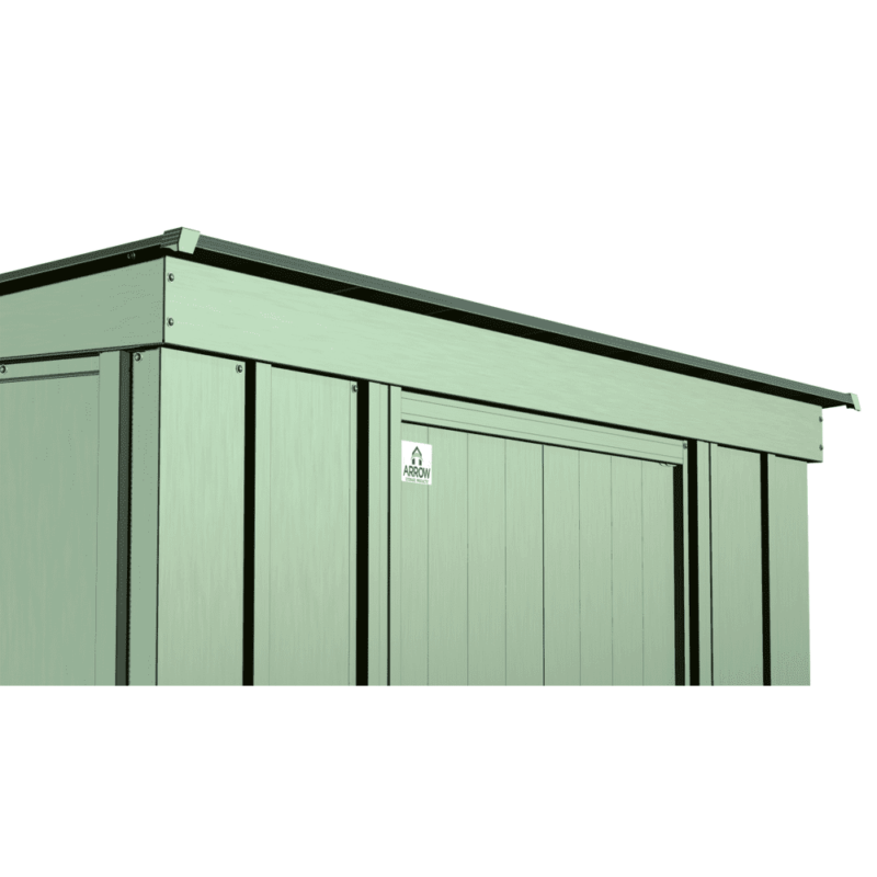 Arrow Classic Steel Storage Shed, 6x4, Sage Green - Image 4