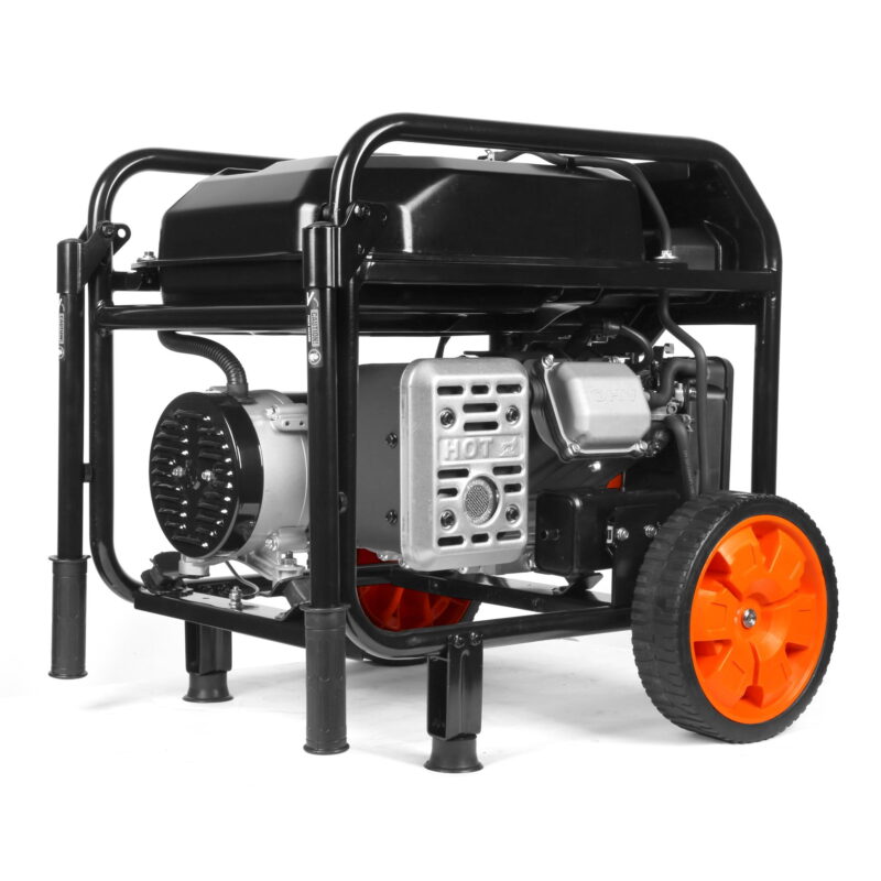 WEN 5,600-Watt Portable Generator with Wheel Kit, 224cc, Transfer-Switch, and RV-Ready (GN5600) - Image 2