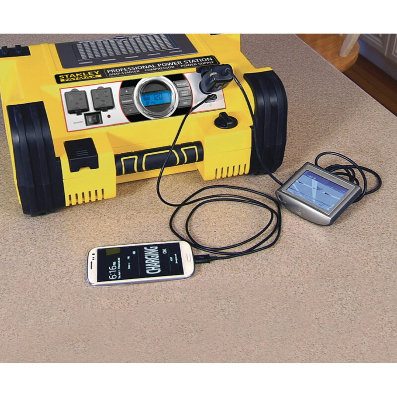 STANLEY 700A Instant/1400A Peak Professional Power Station w/Compressor and 500W Inverter - Image 5