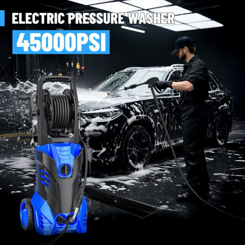 4500PSI Electric High Pressure Washer Machine 3.2 GPM 1800W w/ Deck Patio Cleaner - Image 6
