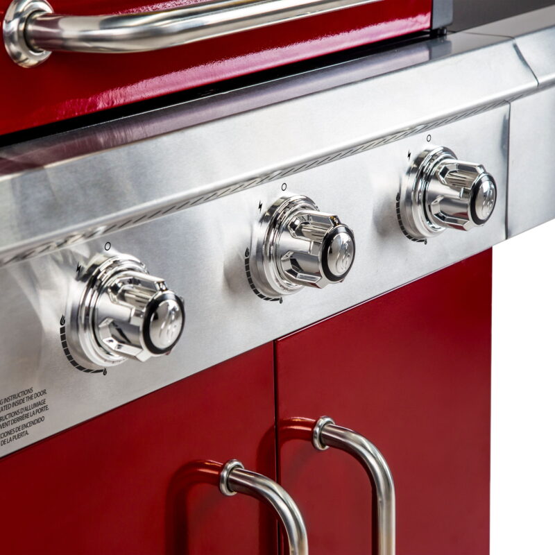 Dyna Glo 3 Burner Red Propane Gas Grill - Image 5