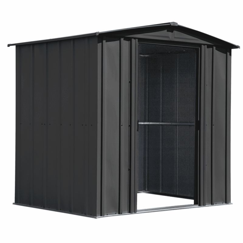 Arrow Classic Steel Storage Shed, 6x5, Charcoal - Image 7