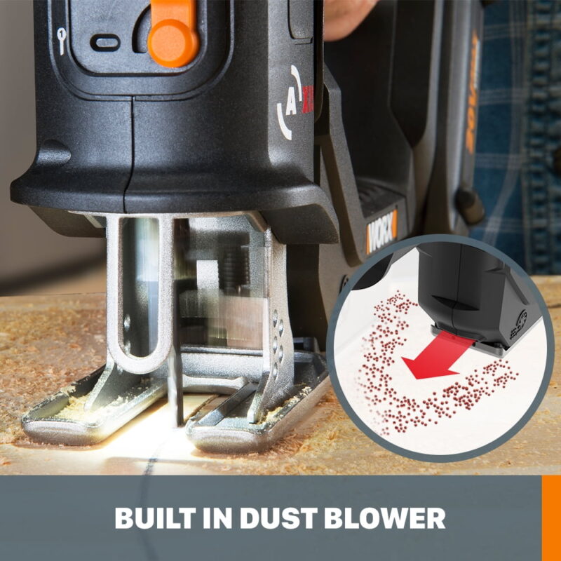 Worx WX550L 20V Power Share Axis Cordless Reciprocating & Jig Saw (Battery & Charger Included) - Image 5