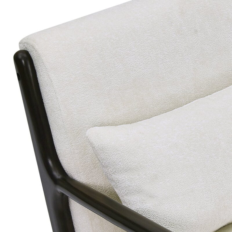 Roundhill Furniture Eterna Mid-Century Accent Chair with Pillow - Image 6