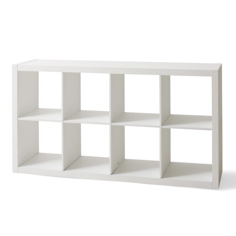 Better Homes & Gardens 8 Cube Organizer with 4 X Shelf Inserts, White Texture - Image 6