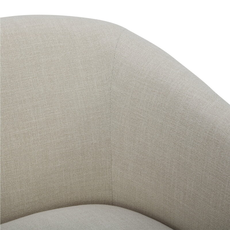 Better Homes & Gardens Bradford Wooden Base Modern Swivel Accent Chair, Linen - Image 3
