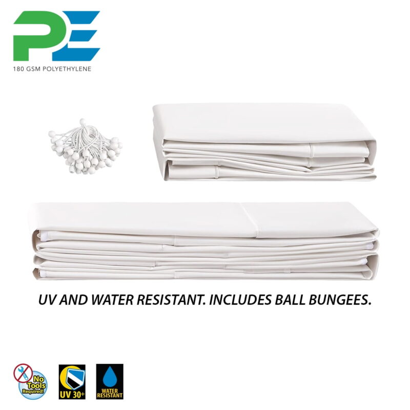 King Canopy 20' x 20' Carport Canopy Sidewall Kit w/ Flaps - Image 7