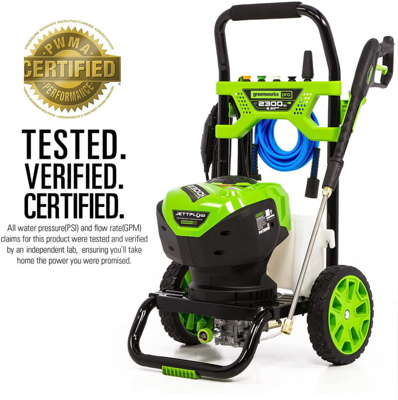 Greenworks 2300 PSI at 2.3 GPM AC Electric 120V Brushless Pressure Washer 5118002VT - Image 3