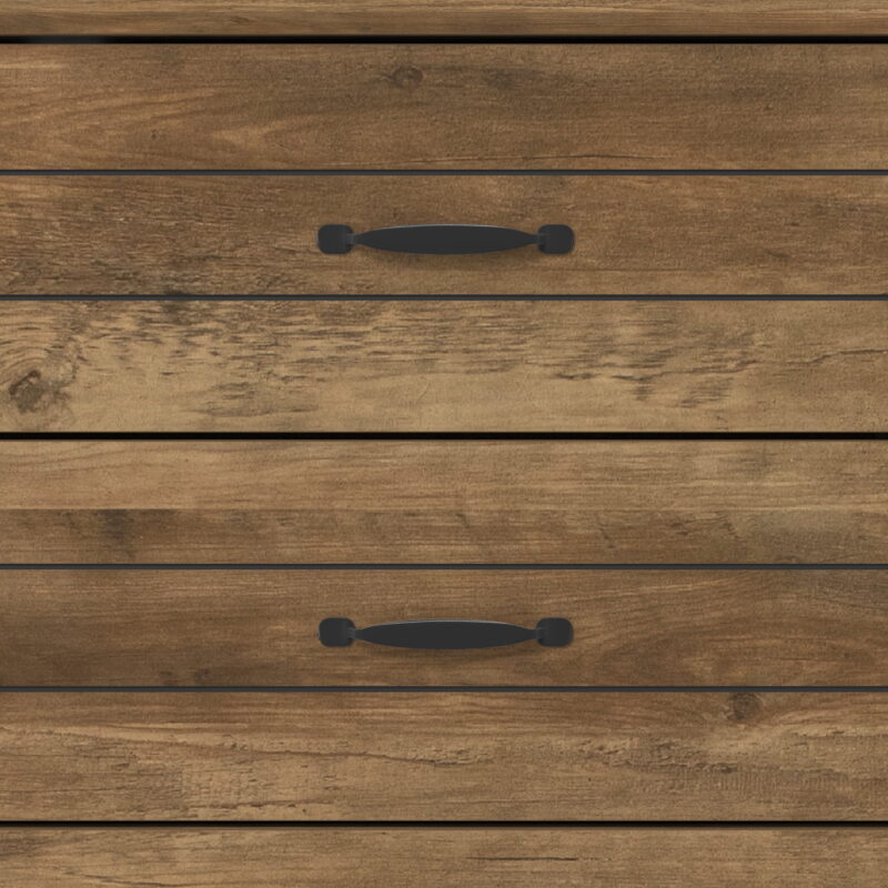 Lancaster Wood 6 Drawer Dresser, Knotty Oak, by Hillsdale Living Essentials - Image 4