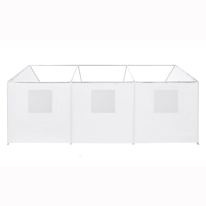 King Canopy Side Wall Kit 10'8" x 20' x 0' White Carport - Image 4