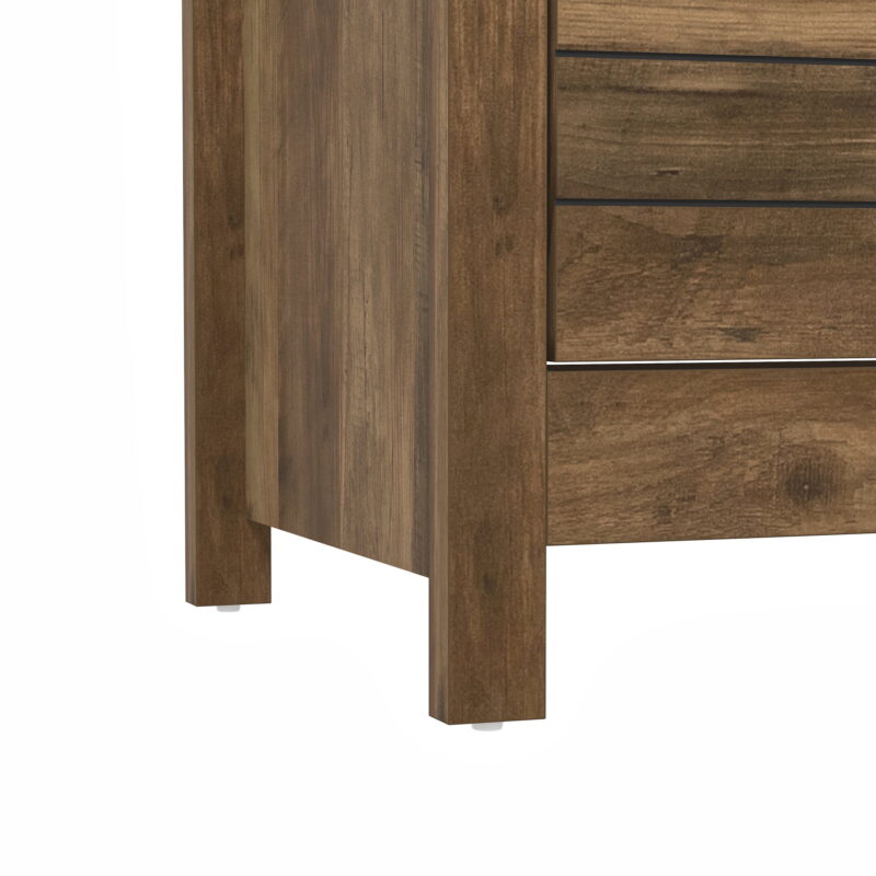 Lancaster Wood 6 Drawer Dresser, Knotty Oak, by Hillsdale Living Essentials - Image 3